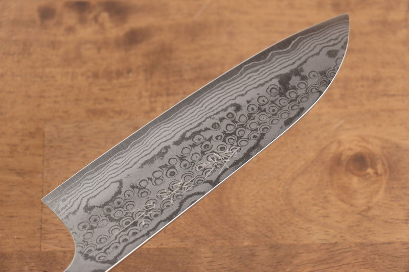 Nao Yamamoto VG10 Damasco Santoku  165mm Mango de Nogal - Japanny-SP