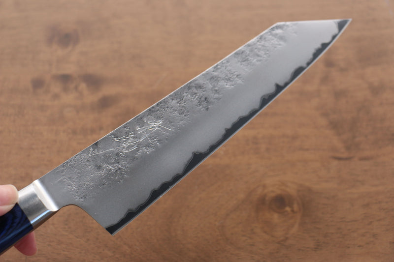 Seisuke Acero Azul No.2 Nashiji Set de cuchillo Kiritsuke Santoku&Kiritsuke Petty Japones  Mango de Madera de pakka azul - Japanny-SP