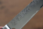 Seisuke Acero Azul No.2 Nashiji Kiritsuke Petty, Utilitario  145mm Mango de Madera de pakka azul - Japanny-SP