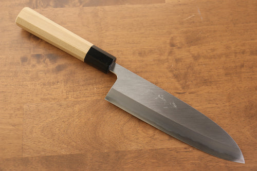 Jikko Acero Blanco No.2 Santoku  180mm Mango de Magnolia - Japanny-SP