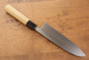 Jikko Arata Acero Blanco No.2 Santoku 180mm Mango de Magnolia - Japanny-SP