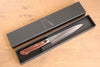 Set de Regalo Con Cuchillo Petty-Utilitario Seisuke de Acero Sueco con Mango de Madera de Caoba y Toalla Negra - Japanny-SP