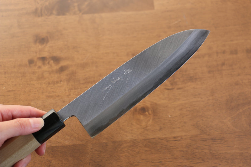 Jikko Arata Acero Blanco No.2 Santoku 180mm Mango de Magnolia - Japanny-SP