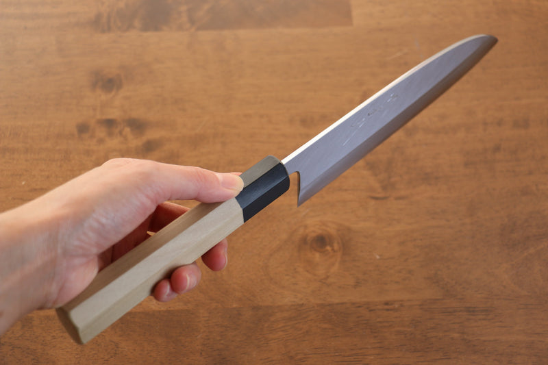 Jikko Arata Acero Blanco No.2 Santoku 180mm Mango de Magnolia - Japanny-SP