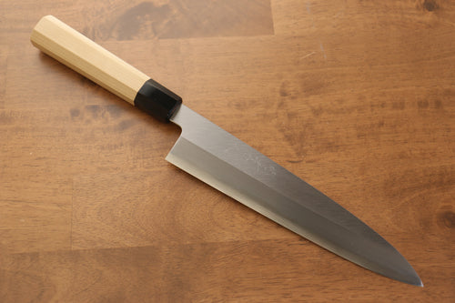 Jikko Acero Blanco No.2 Gyuto  240mm Mango de Magnolia - Japanny-SP