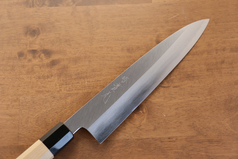 Jikko Arata Acero Blanco No.2 Gyuto 240mm Mango de Magnolia - Japanny-SP