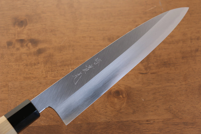 Jikko Arata Acero Blanco No.2 Gyuto 240mm Mango de Magnolia - Japanny-SP