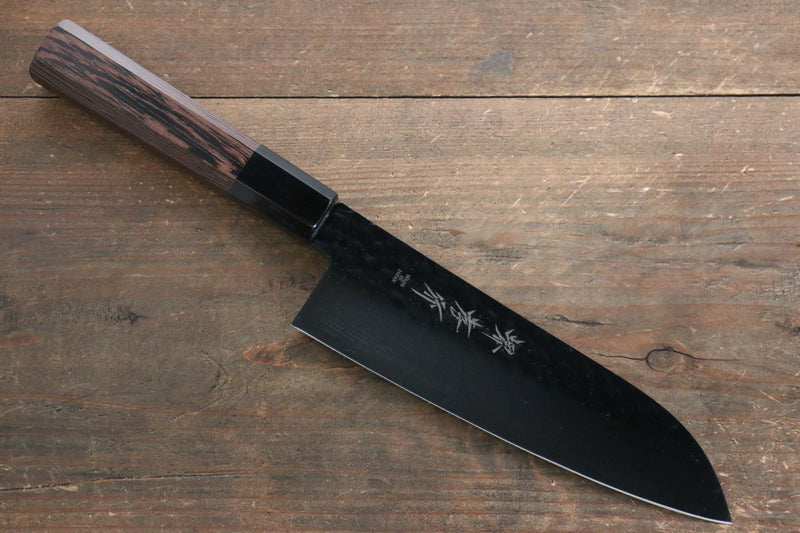 Sakai Takayuki Sakai Takayuki  Kurokage VG10 Hammered Teflon Coating Santoku & Petty 150mm  with Wenge Handle Set - Japanny-SP