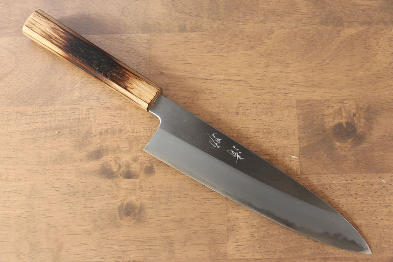 Seisuke Acero Blanco No.2 Gyuto  240mm Mango de Arce quemado (Mehakkaku) - Japanny-SP