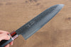 Seisuke VG10 Damasco Santoku  180mm Mango de Madera de Pakka Negra - Japanny-SP