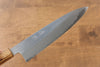 Seisuke Acero Blanco No.2 Gyuto  240mm Mango de Arce quemado (Mehakkaku) - Japanny-SP