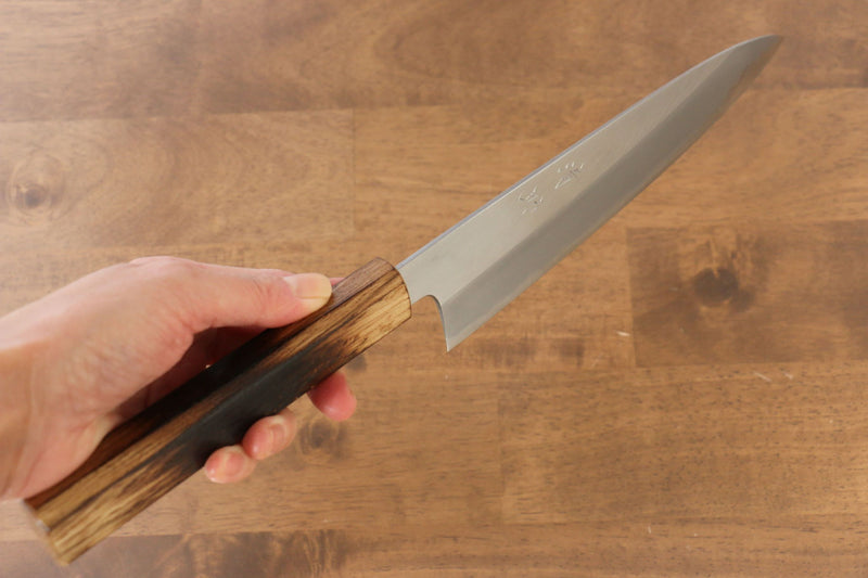 Seisuke Acero Blanco No.2 Gyuto  240mm Mango de Arce quemado (Mehakkaku) - Japanny-SP