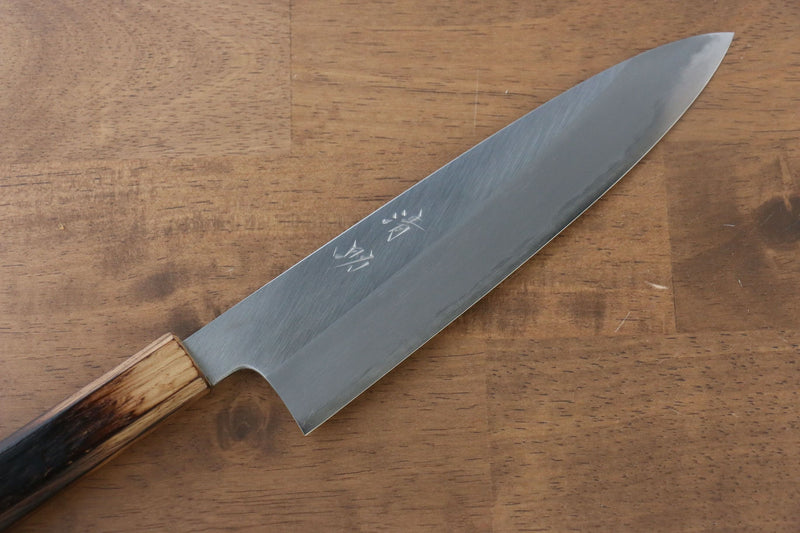 Seisuke Acero Blanco No.2 Gyuto  210mm Mango de Arce quemado (Mehakkaku) - Japanny-SP