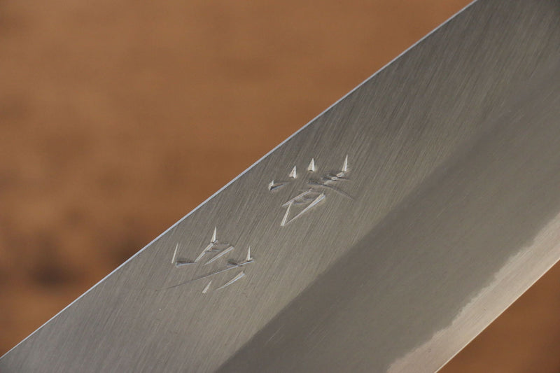 Seisuke Acero Blanco No.2 Gyuto  210mm Mango de Arce quemado (Mehakkaku) - Japanny-SP