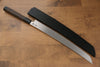 Sakai Takayuki Zangetsu Enten Acero de Plata No.3 Damasco Sakimaru Yanagiba  330mm Mango de Wenge(con anillo blanco)  con Funda - Japanny-SP