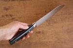 Seisuke Saiun VG10 Damasco Santoku  170mm Mango de Micarta Negra - Japanny-SP