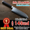 Miyako AUS8 Damasco de 33 Capas Santoku  165mm - Japanny-SP