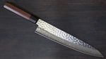 Seisuke AUS10 Damasco de 45 Capas Gyuto  240mm Mango de Shitan - Japanny-SP