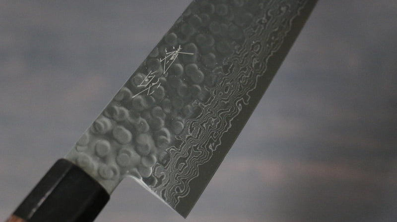 Seisuke AUS10 Damasco de 45 Capas Gyuto  240mm Mango de Shitan - Japanny-SP