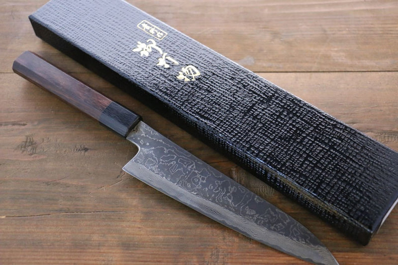 Takayuki Iwai VG10 Damasco Gyuto  210mm Mango de Shitan - Japanny-SP