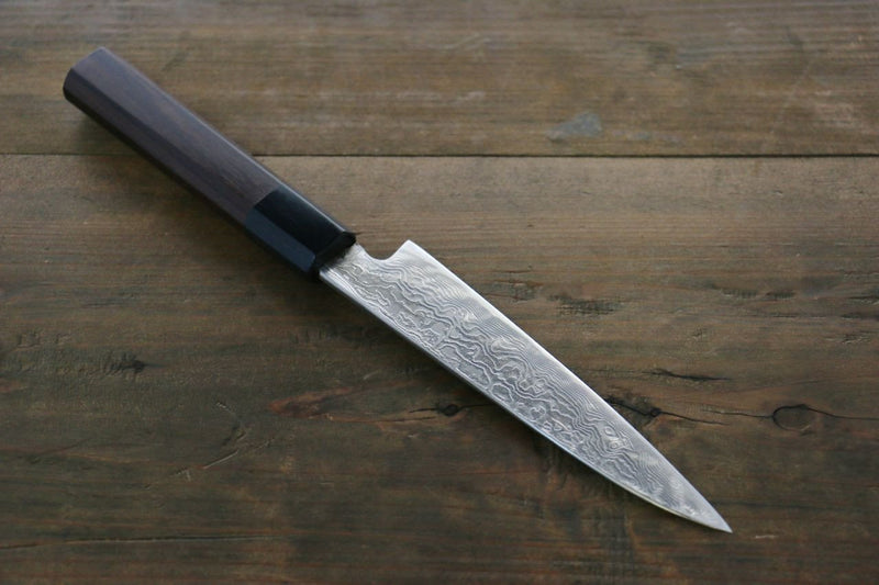 Takayuki Iwai VG10 Damasco Petty-Utilitario  110mm Mango de Shitan - Japanny-SP