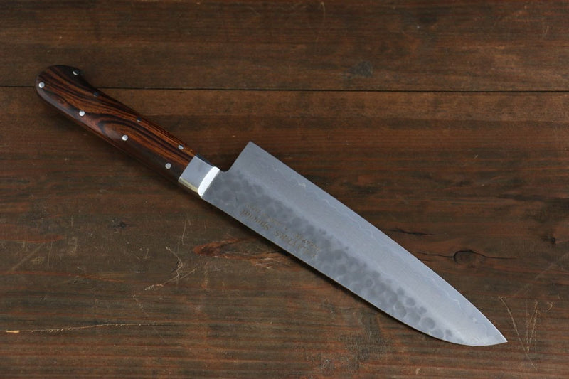 Sakai Takayuki VG10 Damasco de 17 Capas Santoku  180mm Mango de Ironwood del desierto - Japanny-SP