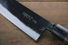 Takayuki Iwai Acero Azul No.2 Kurouchi Santoku  165mm Mango de Shitan - Japanny-SP