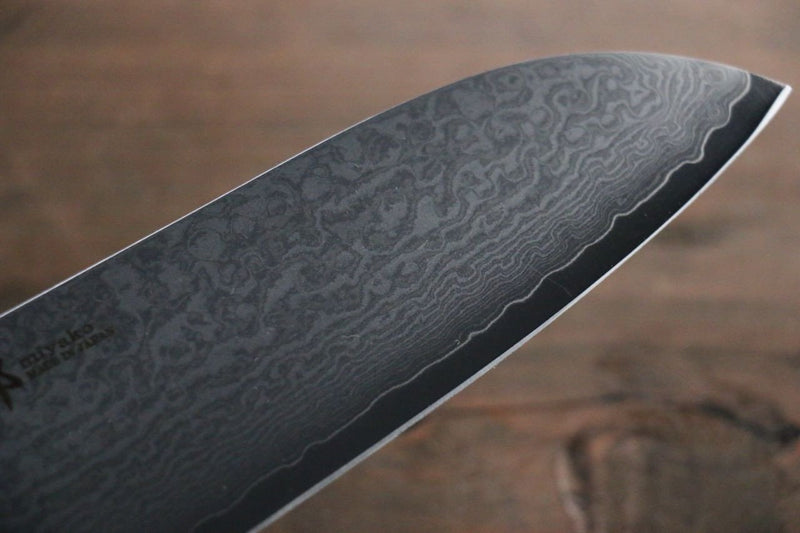 Miyako AUS8 Damasco de 33 Capas Santoku  165mm - Japanny-SP