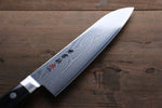 Kanetsune VG10 de 33 Capas Damasco Santoku 180mm Mango de Madera de pakka - Japanny-SP