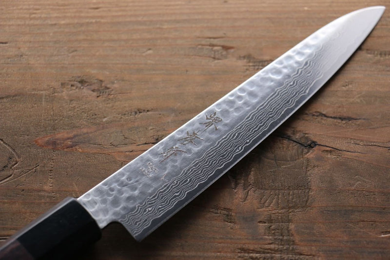 Sakai Takayuki AUS10 Damasco de 45 Capas Petty-Utilitario  150mm Mango de Shitan - Japanny-SP