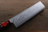 Shigeki Tanaka VG10 de 17 Capas Damasco Nakiri  160mm Mango de Madera de pakka roja - Japanny-SP