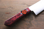 Shigeki Tanaka VG10 de 17 Capas Damasco Gyuto 210mm Mango de Madera de pakka roja - Japanny-SP