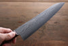 Shigeki Tanaka VG10 de 17 Capas Damasco Gyuto 210mm Mango de Madera de pakka roja - Japanny-SP